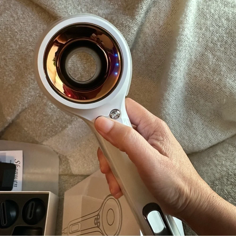 Pearl White Brushless High Speed Hair Dryer 110,000RPM Lightweight‎ #A19